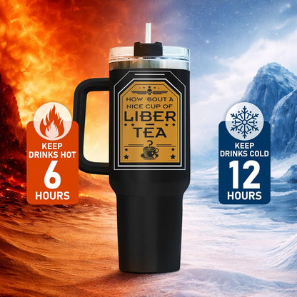 Dumpster Fire This Little 40 oz Tumbler with Handle, Unique Gift | Gifts for Him Her, Friends & Coworkers