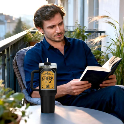 Dumpster Fire This Little 40 oz Tumbler with Handle, Unique Gift | Gifts for Him Her, Friends & Coworkers