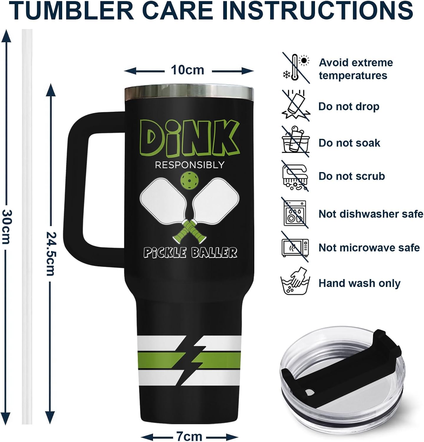Dumpster Fire This Little 40 oz Tumbler with Handle, Unique Gift | Gifts for Him Her, Friends & Coworkers
