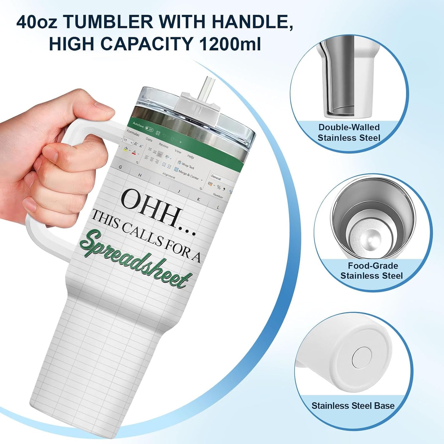 Dumpster Fire This Little 40 oz Tumbler with Handle, Unique Gift | Gifts for Him Her, Friends & Coworkers