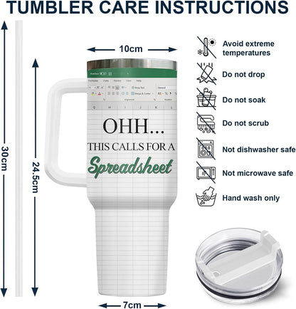 Dumpster Fire This Little 40 oz Tumbler with Handle, Unique Gift | Gifts for Him Her, Friends & Coworkers