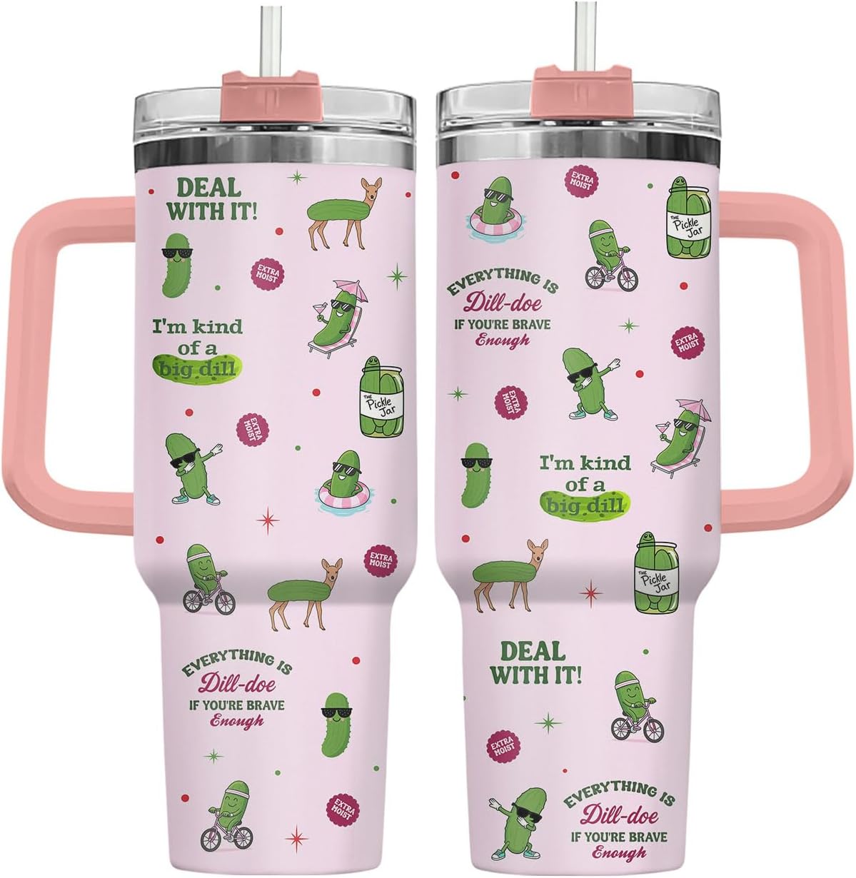 Dumpster Fire This Little 40 oz Tumbler with Handle, Unique Gift | Gifts for Him Her, Friends & Coworkers