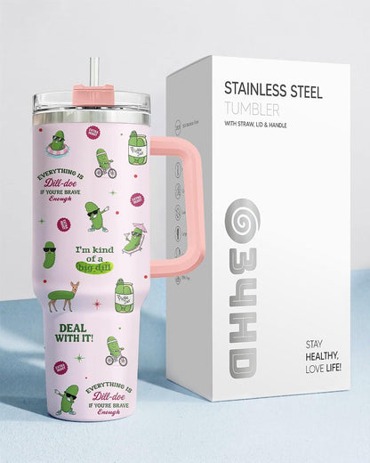 Dumpster Fire This Little 40 oz Tumbler with Handle, Unique Gift | Gifts for Him Her, Friends & Coworkers
