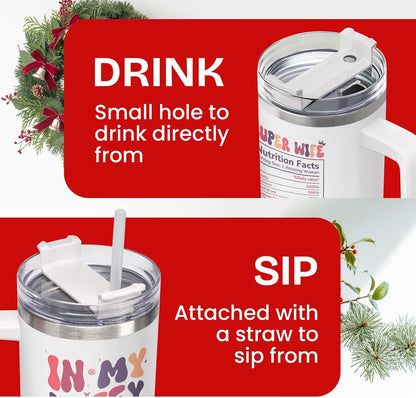 Dumpster Fire This Little 40 oz Tumbler with Handle, Unique Gift | Gifts for Him Her, Friends & Coworkers