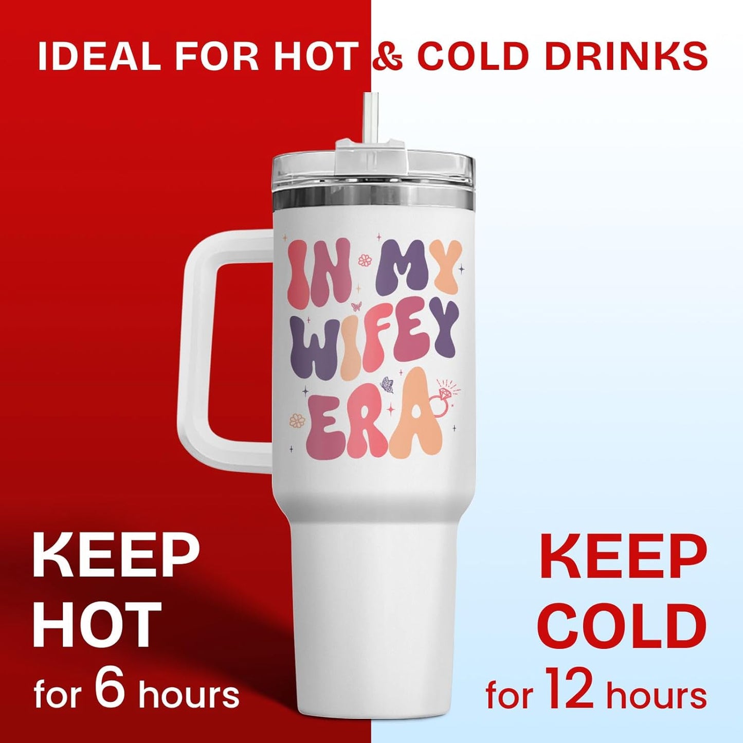 Dumpster Fire This Little 40 oz Tumbler with Handle, Unique Gift | Gifts for Him Her, Friends & Coworkers