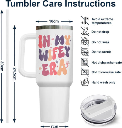 Dumpster Fire This Little 40 oz Tumbler with Handle, Unique Gift | Gifts for Him Her, Friends & Coworkers