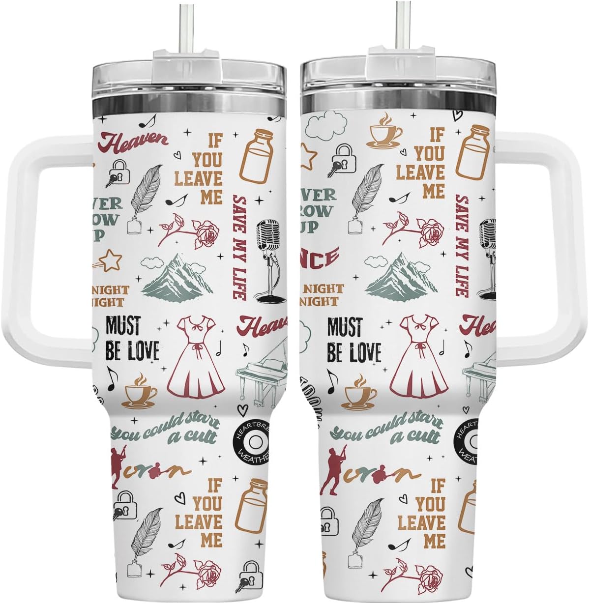 Dumpster Fire This Little 40 oz Tumbler with Handle, Unique Gift | Gifts for Him Her, Friends & Coworkers