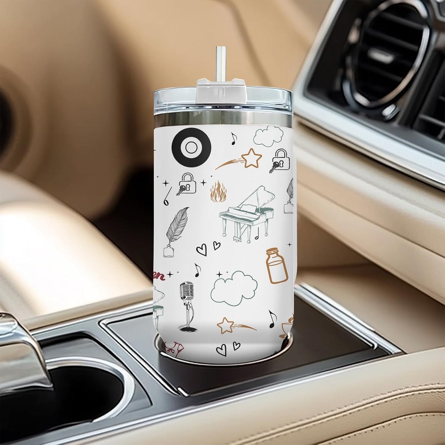 Dumpster Fire This Little 40 oz Tumbler with Handle, Unique Gift | Gifts for Him Her, Friends & Coworkers