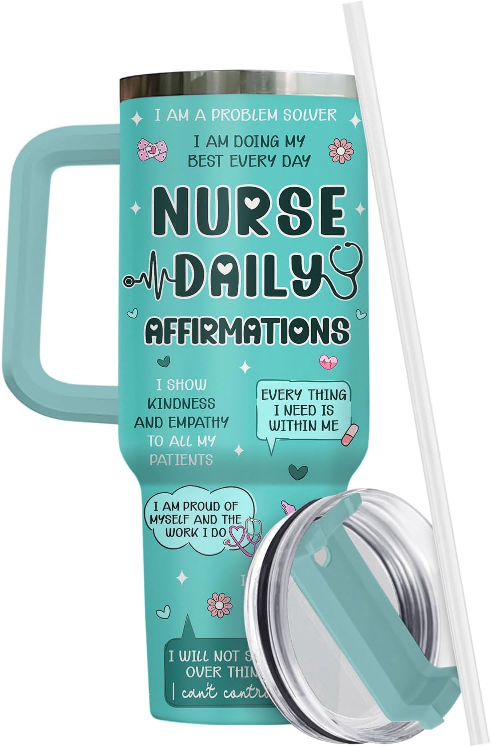 Dumpster Fire This Little 40 oz Tumbler with Handle, Unique Gift | Gifts for Him Her, Friends & Coworkers