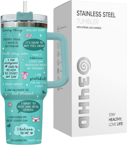 Dumpster Fire This Little 40 oz Tumbler with Handle, Unique Gift | Gifts for Him Her, Friends & Coworkers