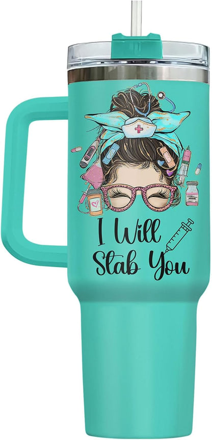 Dumpster Fire This Little 40 oz Tumbler with Handle, Unique Gift | Gifts for Him Her, Friends & Coworkers