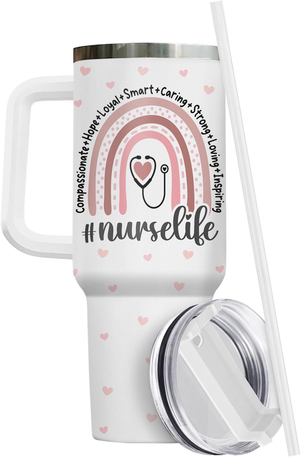 Dumpster Fire This Little 40 oz Tumbler with Handle, Unique Gift | Gifts for Him Her, Friends & Coworkers