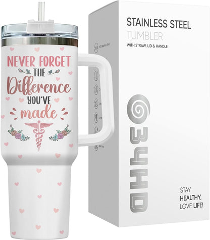 Dumpster Fire This Little 40 oz Tumbler with Handle, Unique Gift | Gifts for Him Her, Friends & Coworkers