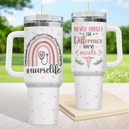 Dumpster Fire This Little 40 oz Tumbler with Handle, Unique Gift | Gifts for Him Her, Friends & Coworkers