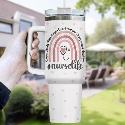 Dumpster Fire This Little 40 oz Tumbler with Handle, Unique Gift | Gifts for Him Her, Friends & Coworkers