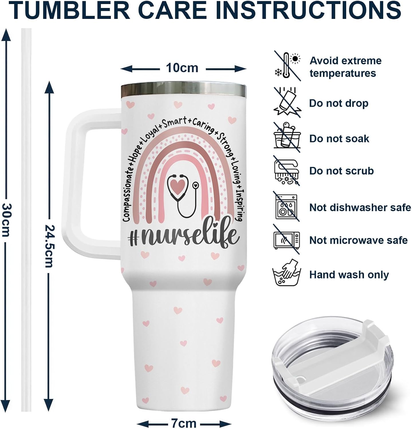 Dumpster Fire This Little 40 oz Tumbler with Handle, Unique Gift | Gifts for Him Her, Friends & Coworkers