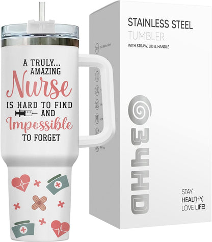 Dumpster Fire This Little 40 oz Tumbler with Handle, Unique Gift | Gifts for Him Her, Friends & Coworkers