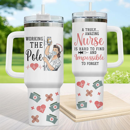 Dumpster Fire This Little 40 oz Tumbler with Handle, Unique Gift | Gifts for Him Her, Friends & Coworkers
