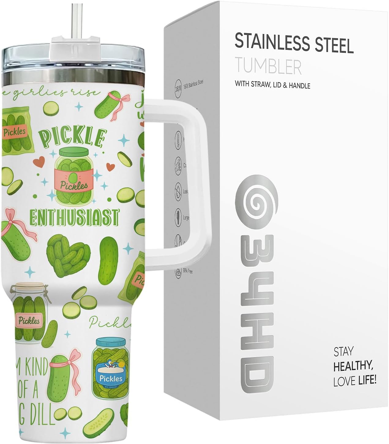 Dumpster Fire This Little 40 oz Tumbler with Handle, Unique Gift | Gifts for Him Her, Friends & Coworkers