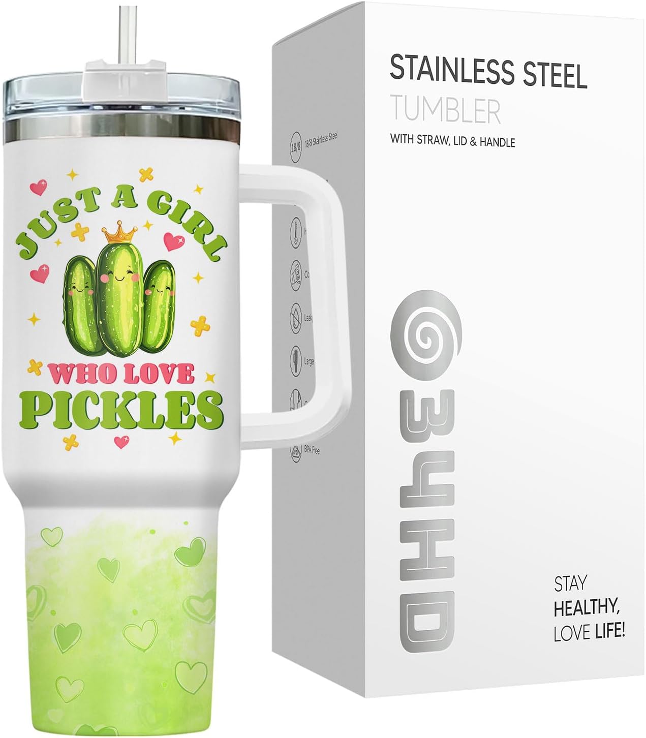 Dumpster Fire This Little 40 oz Tumbler with Handle, Unique Gift | Gifts for Him Her, Friends & Coworkers