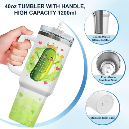 Dumpster Fire This Little 40 oz Tumbler with Handle, Unique Gift | Gifts for Him Her, Friends & Coworkers