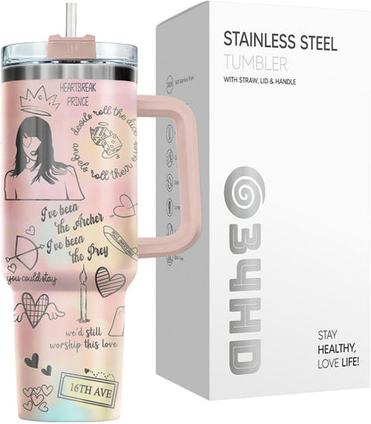 Dumpster Fire This Little 40 oz Tumbler with Handle, Unique Gift | Gifts for Him Her, Friends & Coworkers