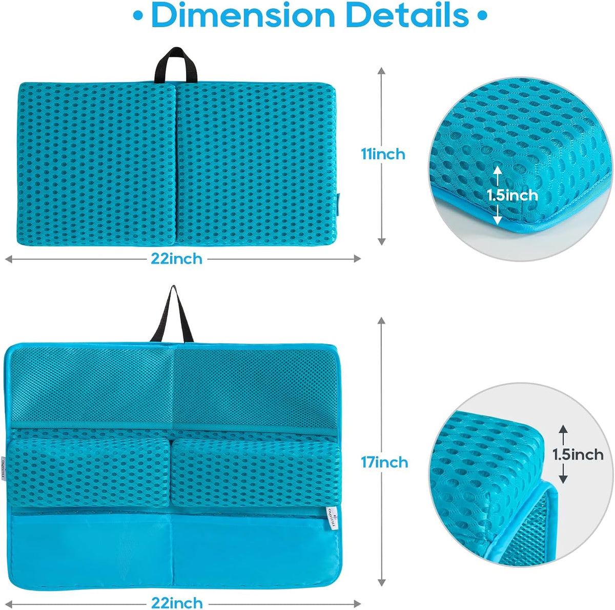 Baby Bath Kneeler Pad Set, Grey