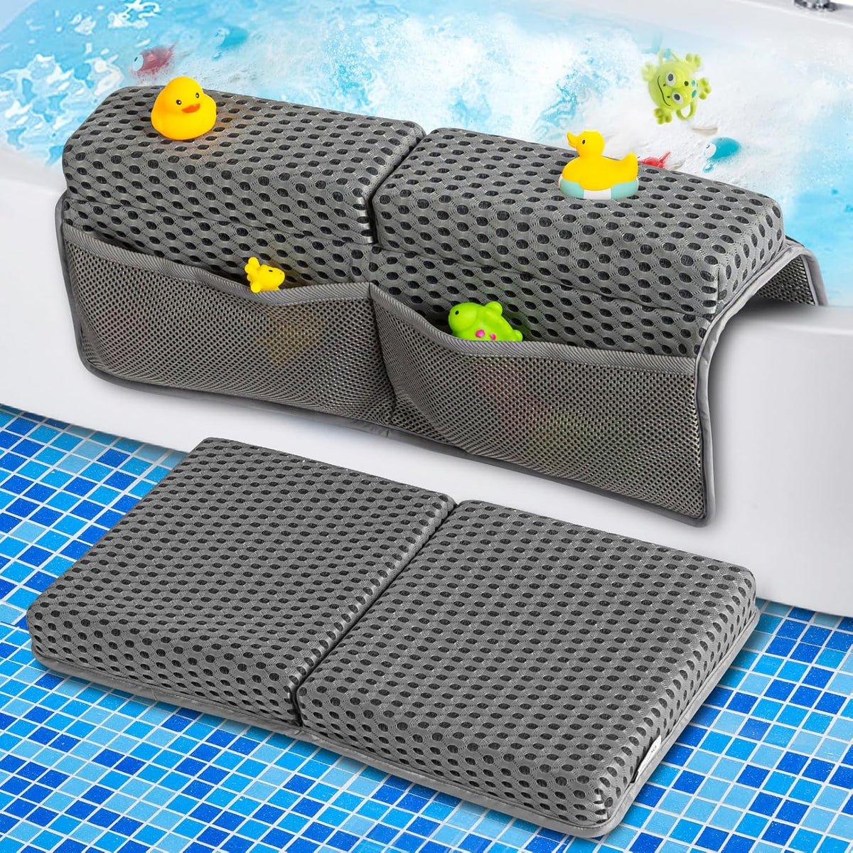 Baby Bath Kneeler Pad Set, Grey