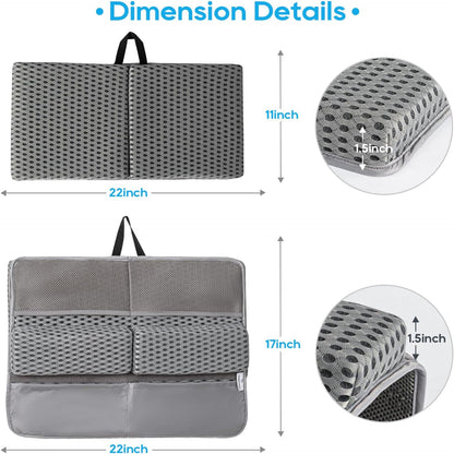 Baby Bath Kneeler Pad Set, Grey