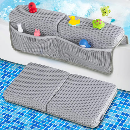 Baby Bath Kneeler Pad Set, Grey