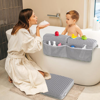 Baby Bath Kneeler Pad Set, Grey