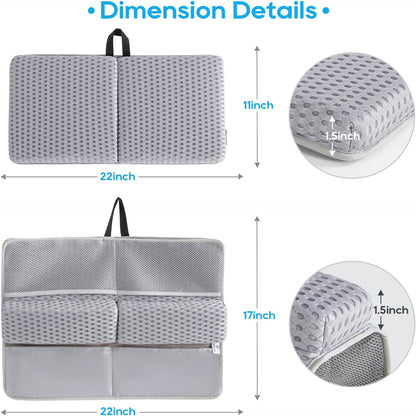 Baby Bath Kneeler Pad Set, Grey