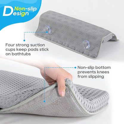 Baby Bath Kneeler Pad Set, Grey
