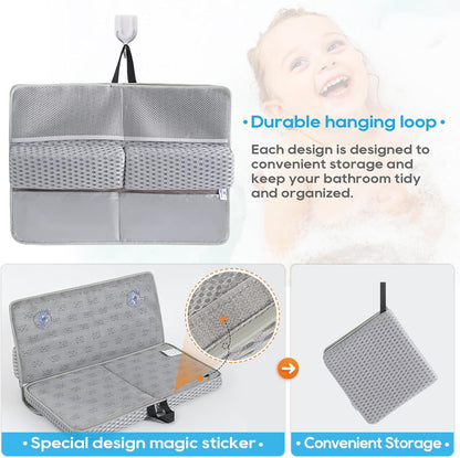 Baby Bath Kneeler Pad Set, Grey