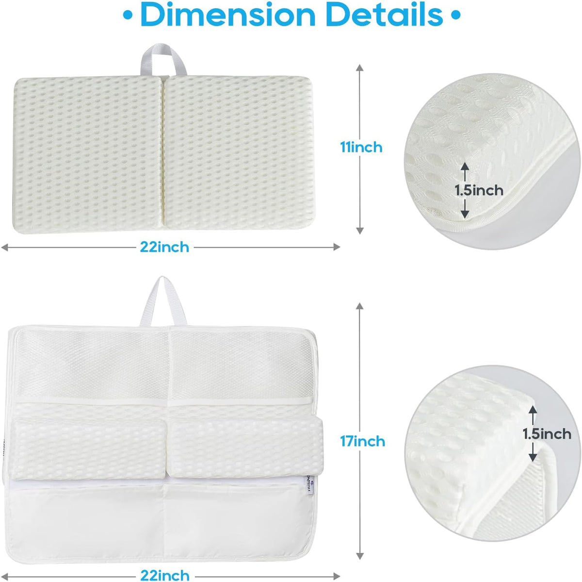 Baby Bath Kneeler Pad Set, Grey