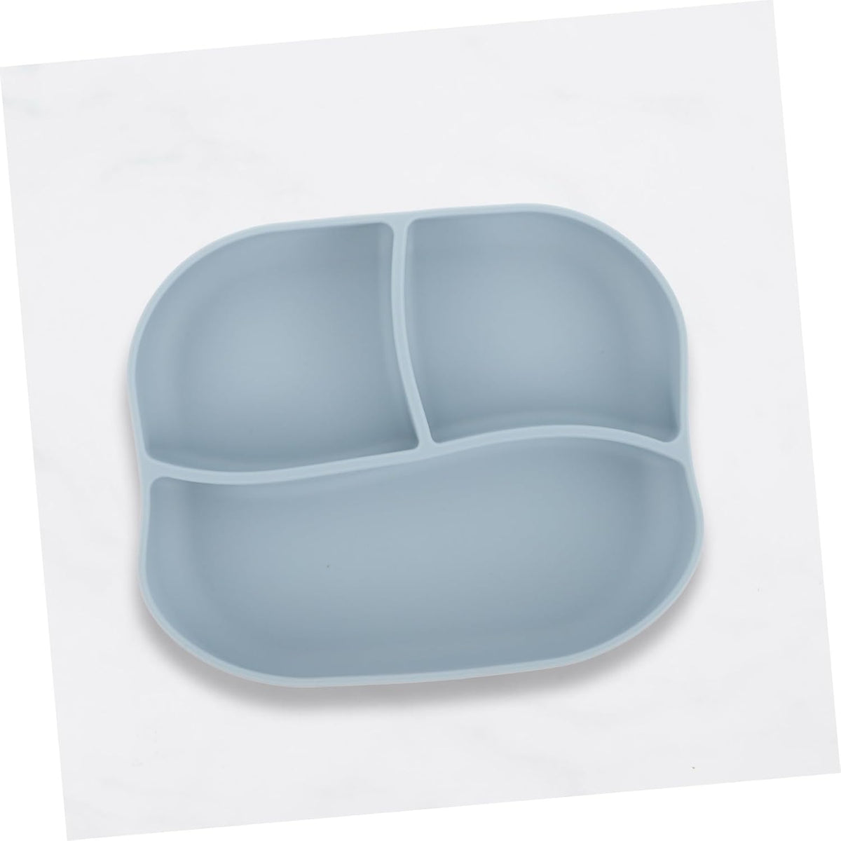 Divided Food Plate Silicone with Suction Cup for Elderly Patients