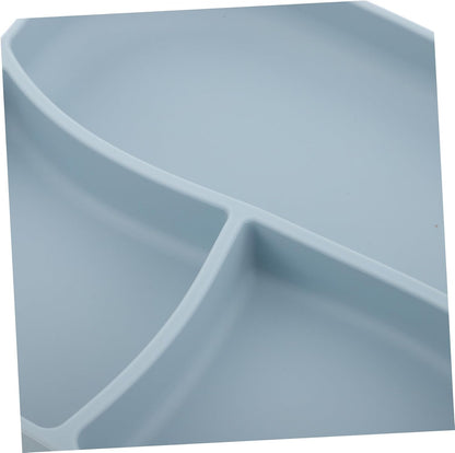 Divided Food Plate Silicone with Suction Cup for Elderly Patients