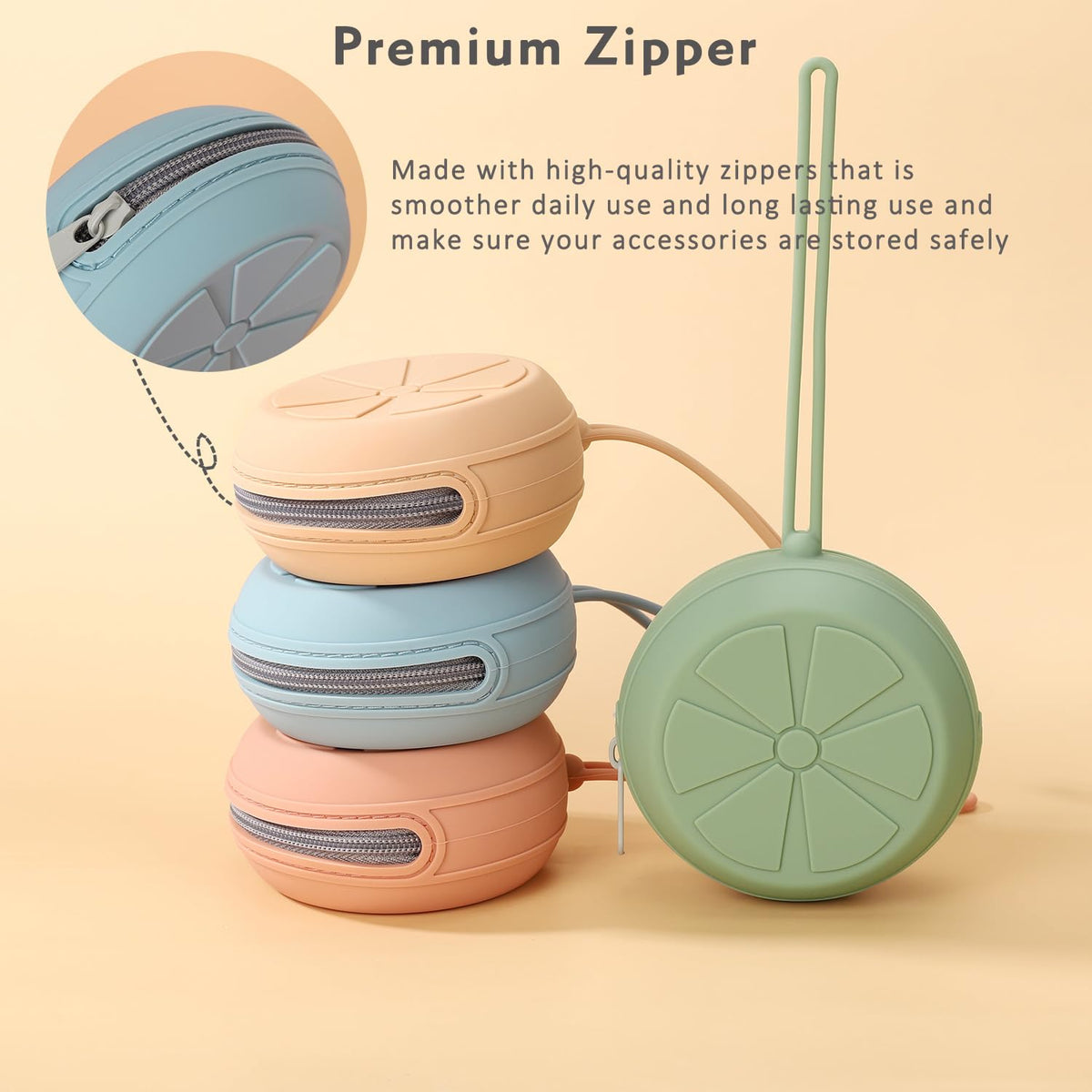 Pacifier Holder Case for Diaper Bags, Silicone Pacifiers Storage Case for Newborn, BPA-Free Portable Travel Pacifier Pouch for Girls(Blush, Dusty Lilac)
