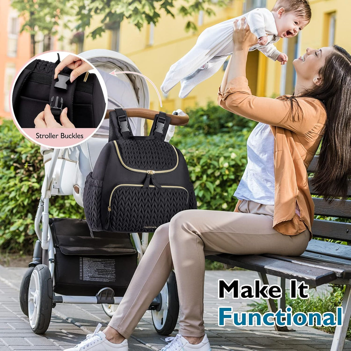 Diaper Bag Backpack, Large Travel Baby Bag for Daily Essentials