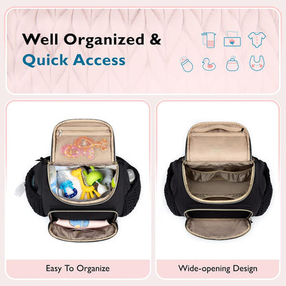 Diaper Bag Backpack, Large Travel Baby Bag for Daily Essentials