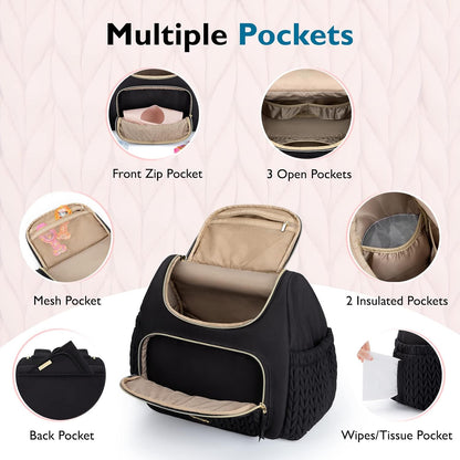 Diaper Bag Backpack, Large Travel Baby Bag for Daily Essentials