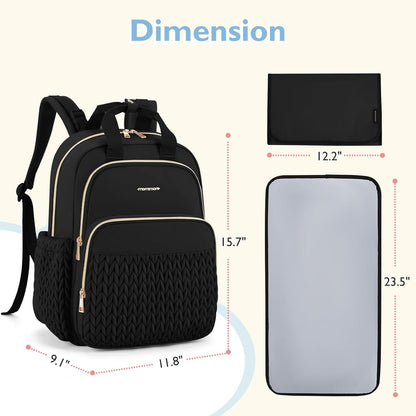 Diaper Bag Backpack, Large Travel Baby Bag for Daily Essentials