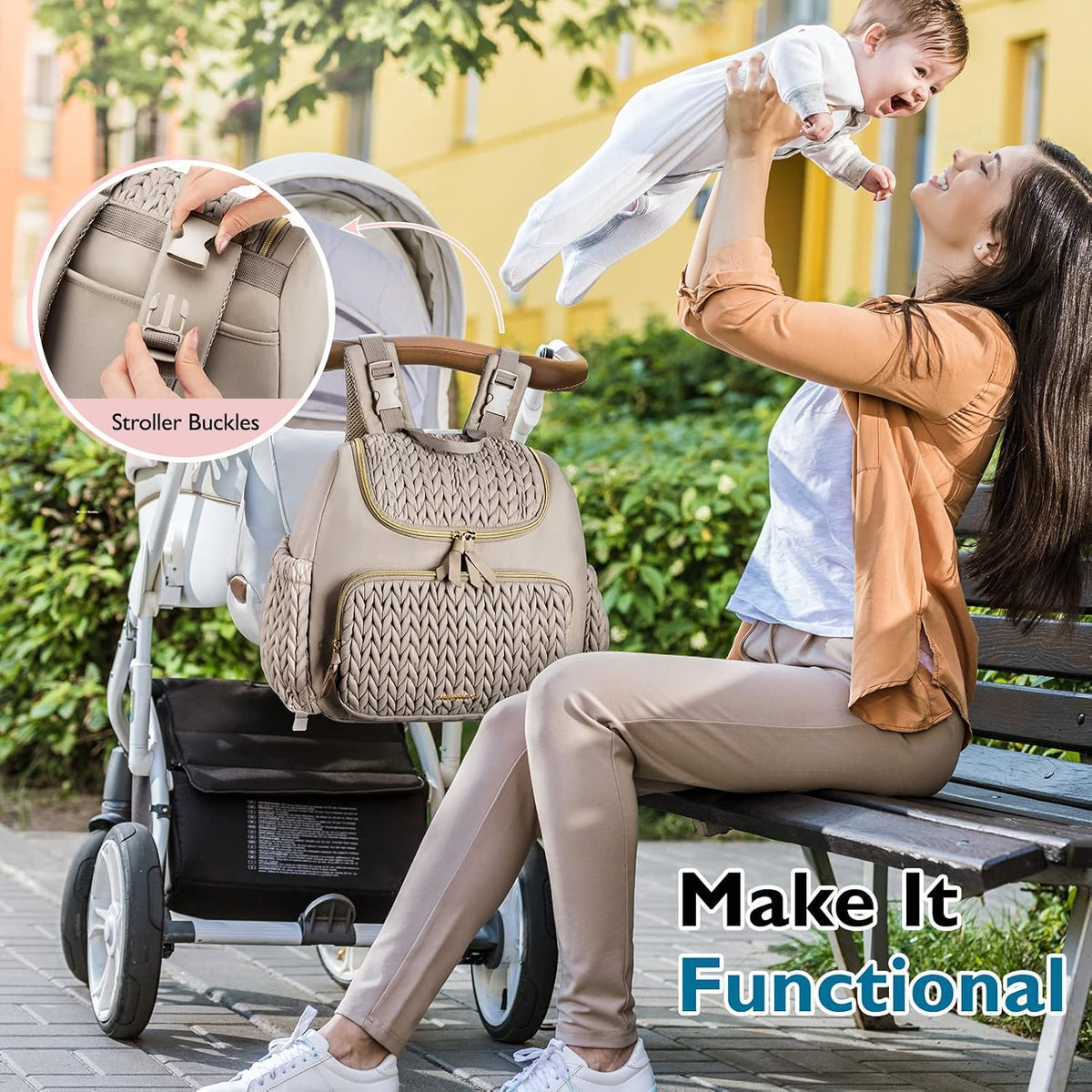 Diaper Bag Backpack, Large Travel Baby Bag for Daily Essentials