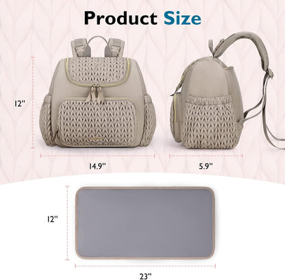 Diaper Bag Backpack, Large Travel Baby Bag for Daily Essentials