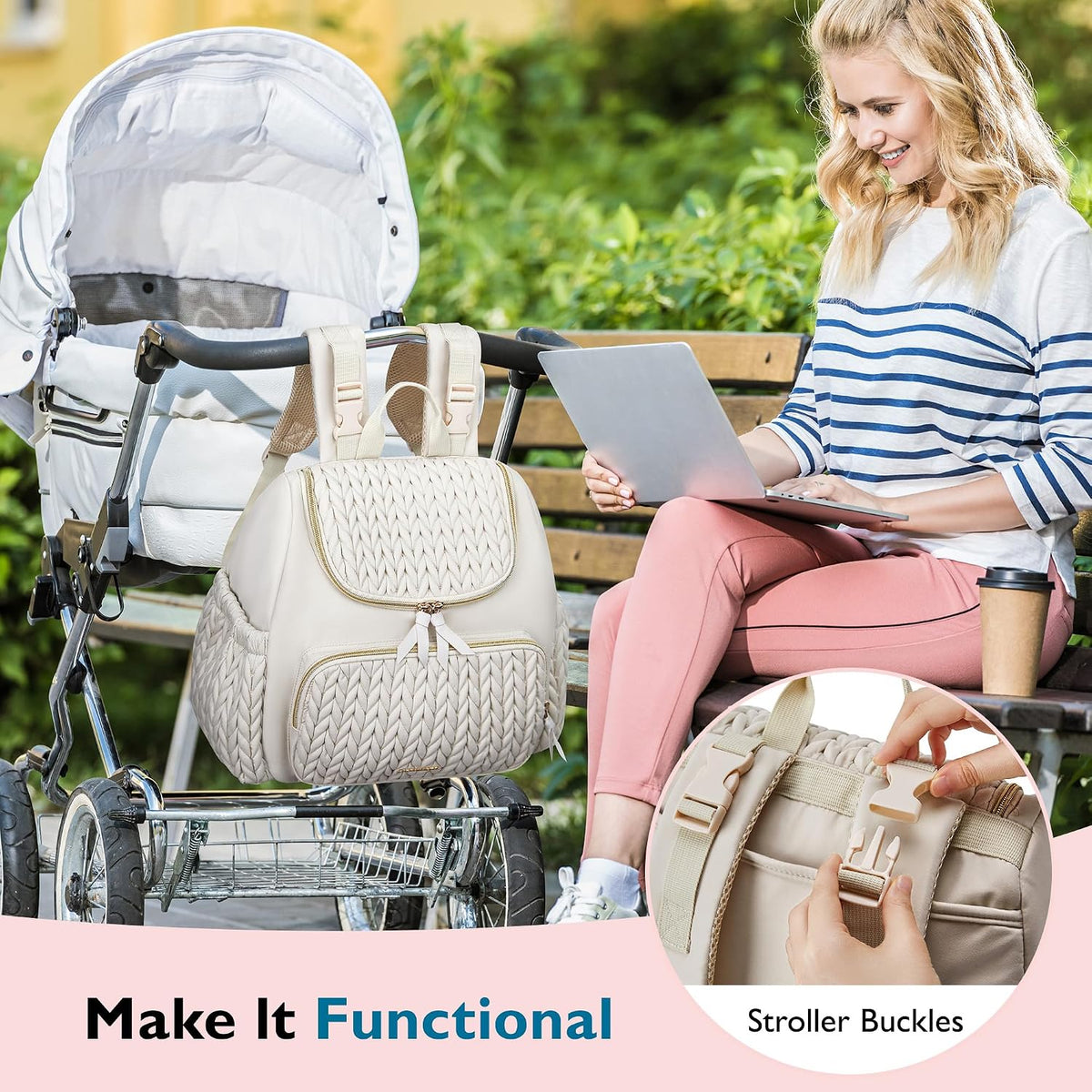 Diaper Bag Backpack, Large Travel Baby Bag for Daily Essentials