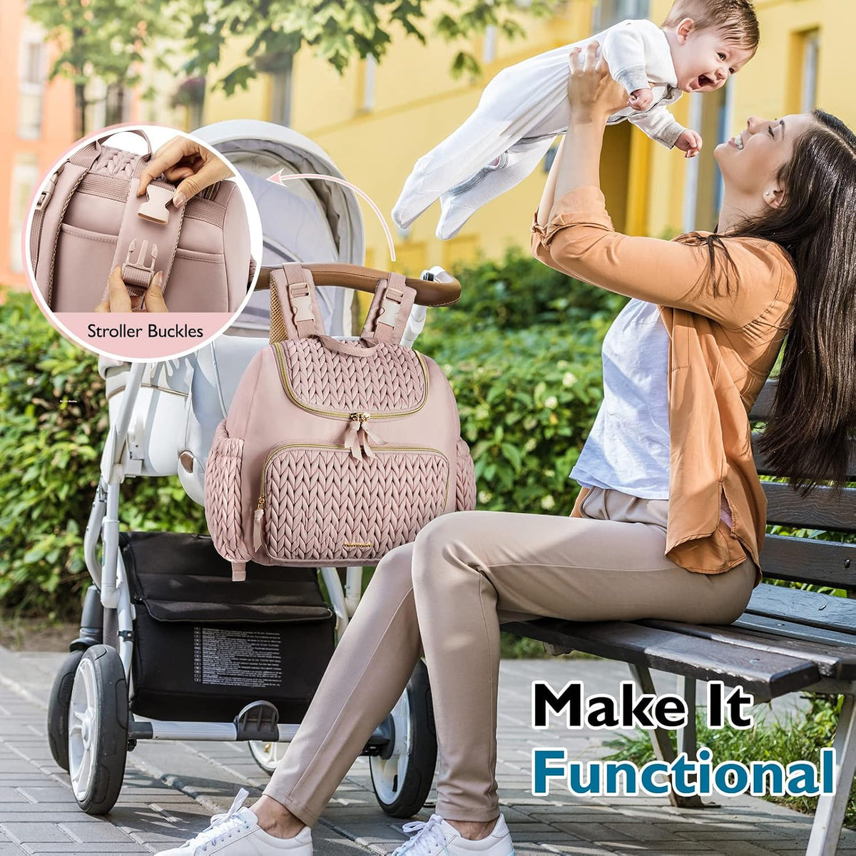 Diaper Bag Backpack, Large Travel Baby Bag for Daily Essentials