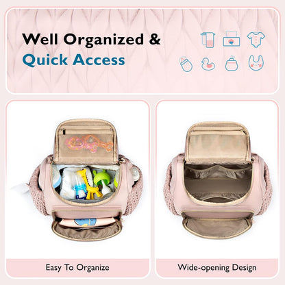 Diaper Bag Backpack, Large Travel Baby Bag for Daily Essentials