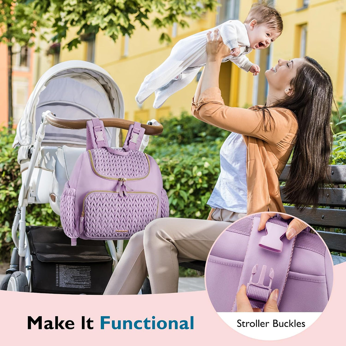 Diaper Bag Backpack, Large Travel Baby Bag for Daily Essentials