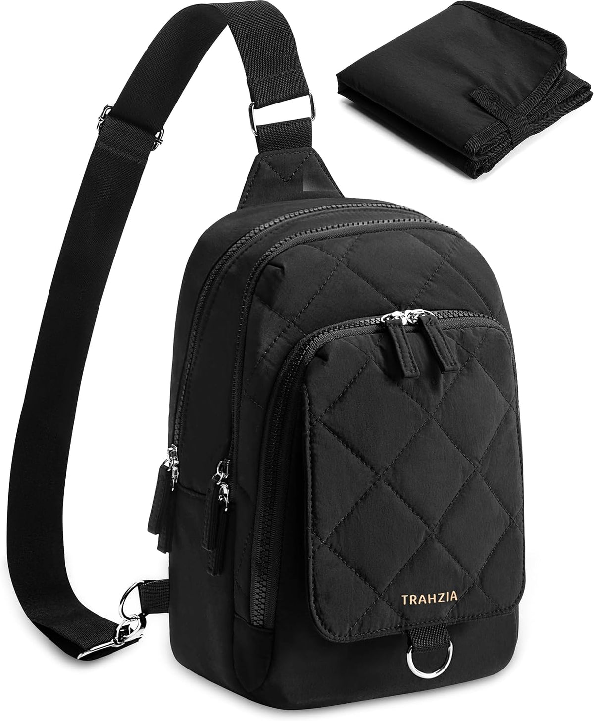 Mini Diaper Bag with Changing Pad, Small Crossbody Diaper Purse