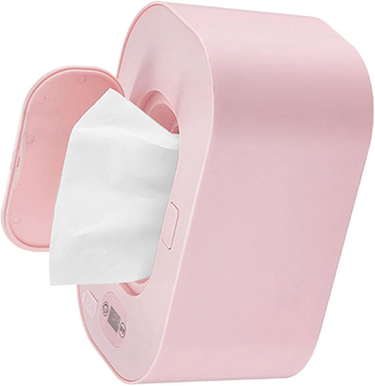 Baby Wet Wipes Warmer Baby Wipes Dispenser Wipe Holder with Lid Portable Wet Wipe Pouch (Pink)